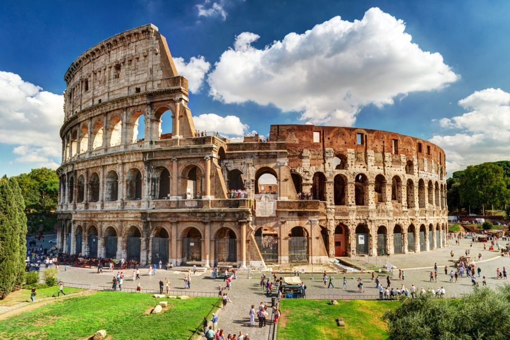 The Colosseum figures boldly in the history of Rome.